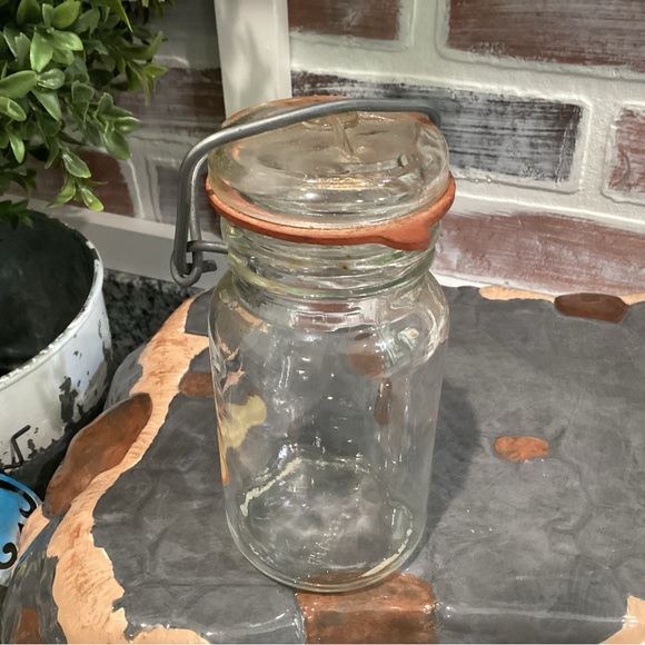 Vintage Hazels Candies Glass Jar - Metal Flip Clasp Top - Collectible - Rare - Picture 4 of 11